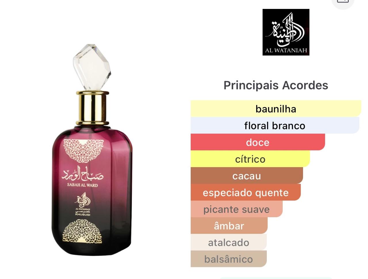 Sabah Al Ward Al Wataniah Eau de Parfum - Perfume Feminino 100ml