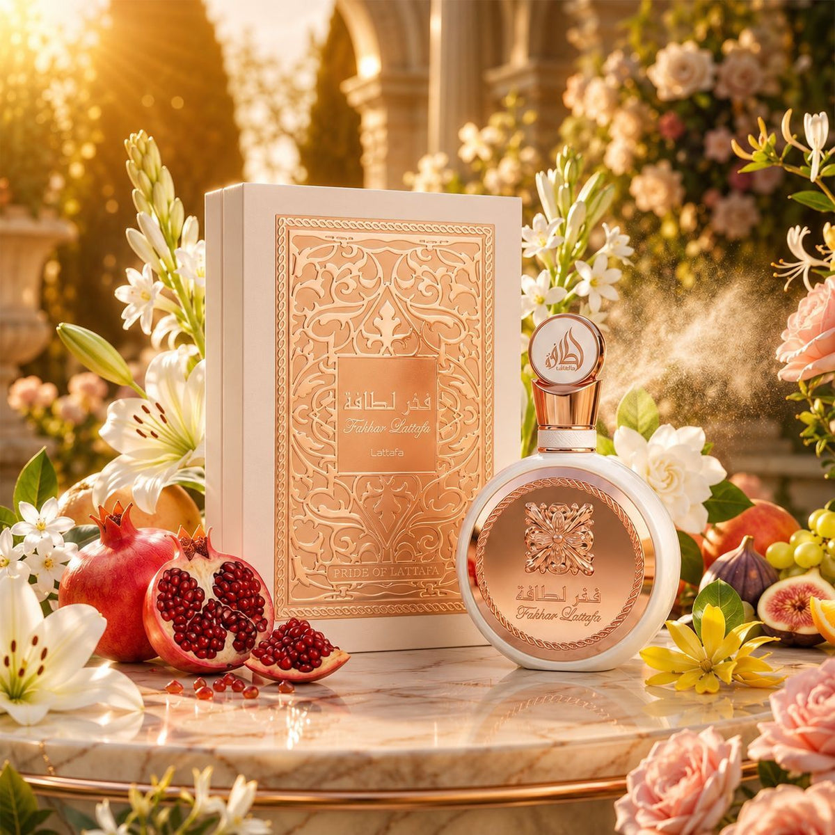 Fakhar Rose Lattafa Eau de Parfum - Perfume Feminino 100ml