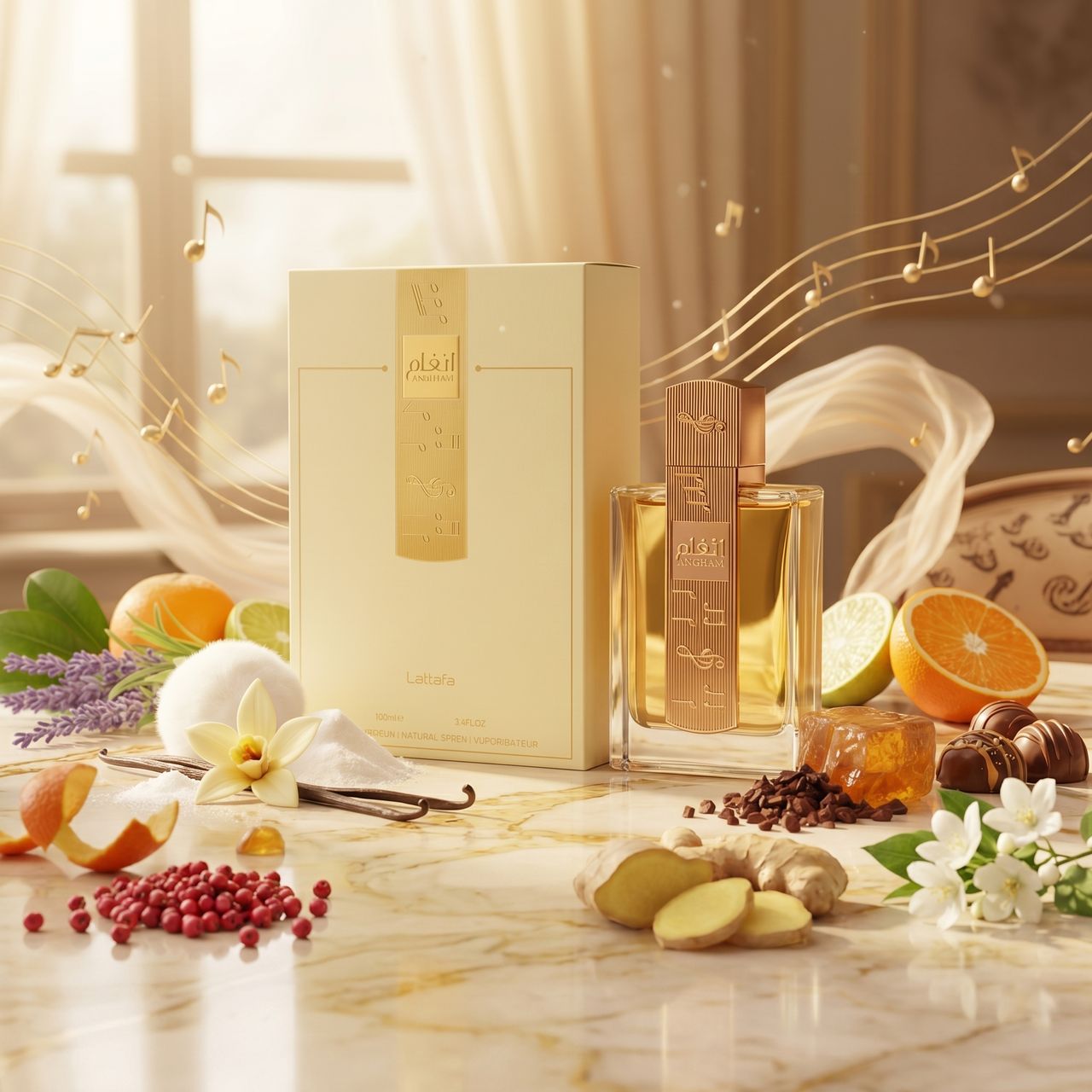 Angham Lattafa Perfumes Eau de Parfum - Perfume Unissex 100ml