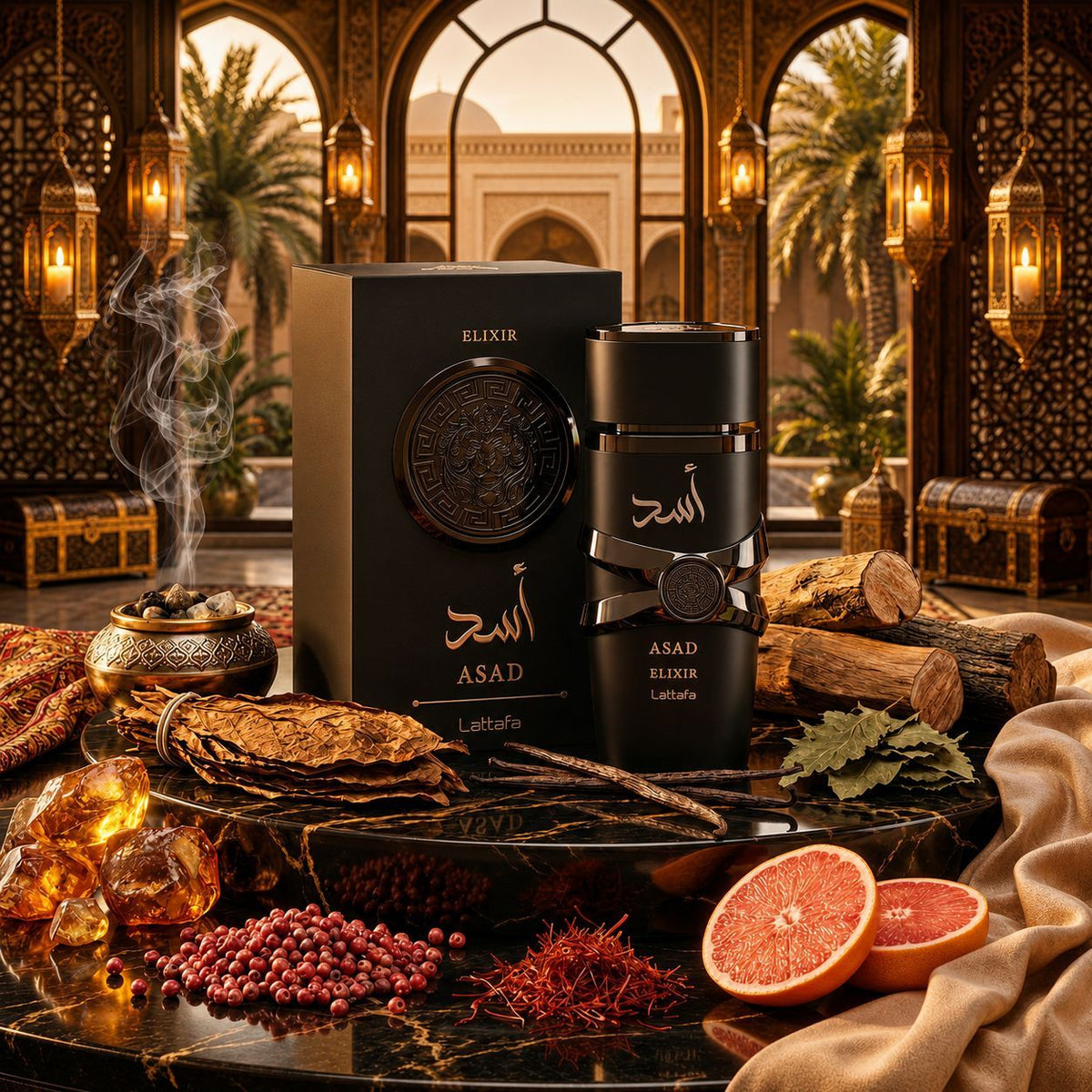 Asad Elixir Lattafa - Perfumes Masculino