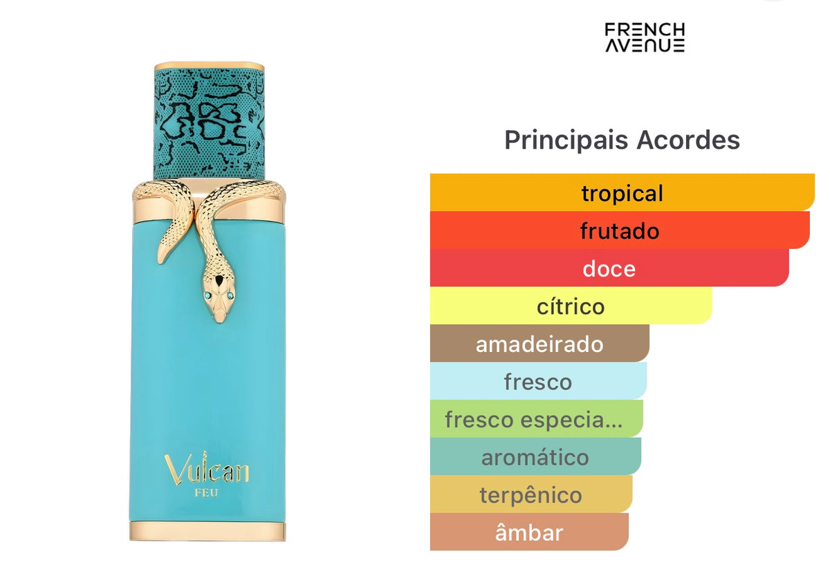 Vulcan Feu French Avenue Eau de Parfum - Perfume Unissex 100ml
