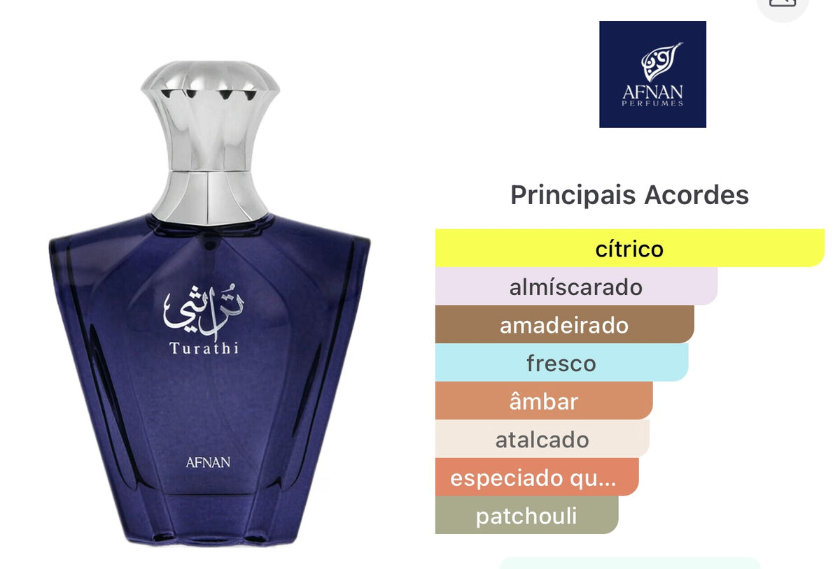 Turathi Blue Afnan - Perfume Masculino