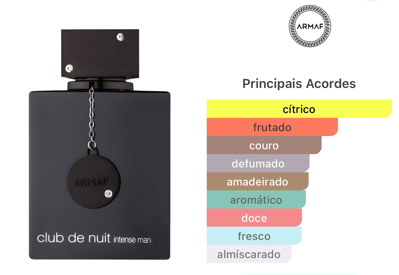 Club de Nuit Intense Man Armaf Eau de Toilette - Perfume Masculino 105ml