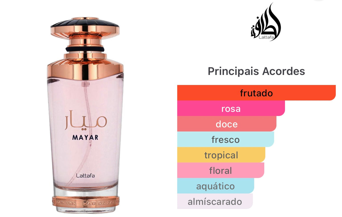 Mayar Lattafa Perfumes Eau de Parfum - Perfume Feminino 100ml