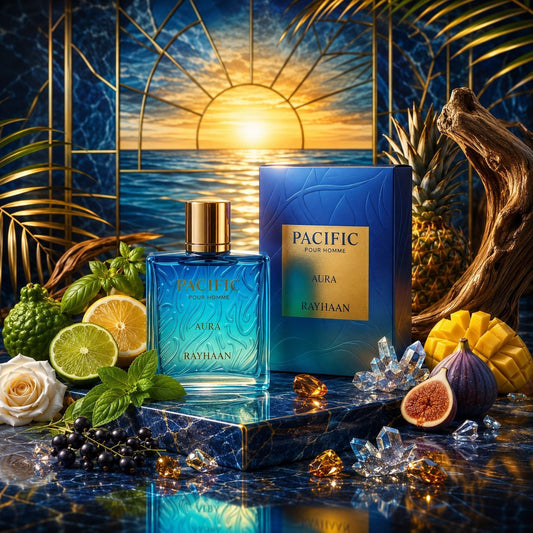 Rayhaan Pacific Aura Eau de Parfum - Perfume masculino 100ml