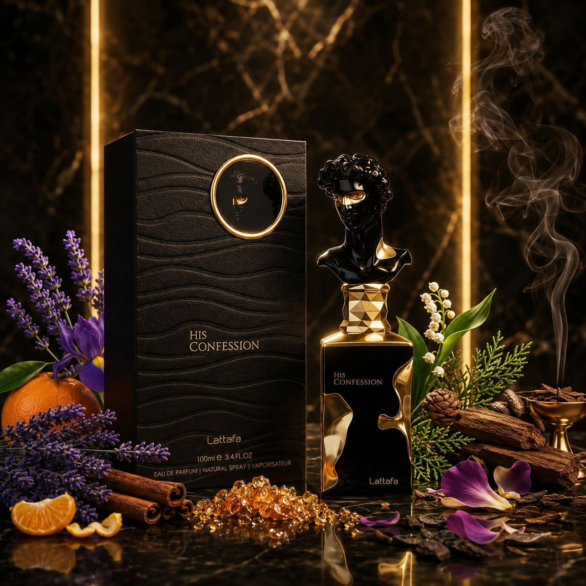His Confession Lattafa Perfumes Eau de Parfum - Perfume Masculino 100ml